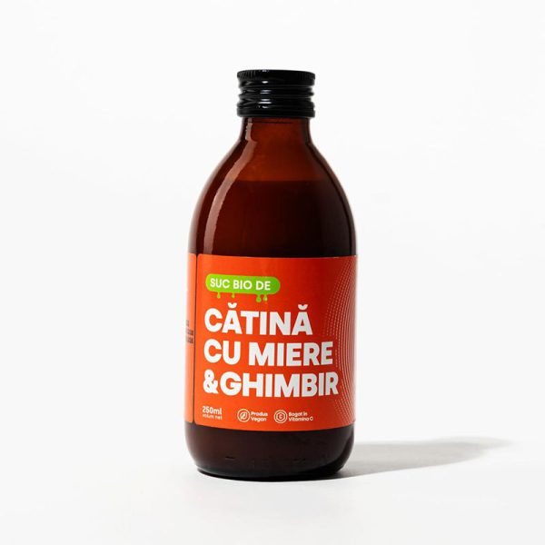 Suc bio de cătină cu miere și ghimbir